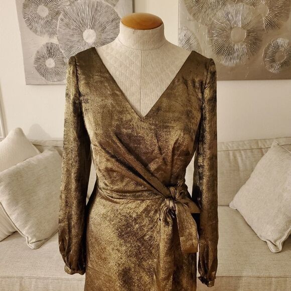 RALPH LAUREN Womens V- Neck Wrap Dress  - Picture 4 of 15